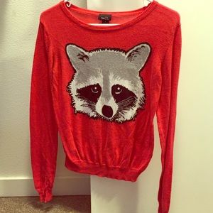 Rue 21 raccoon sweater