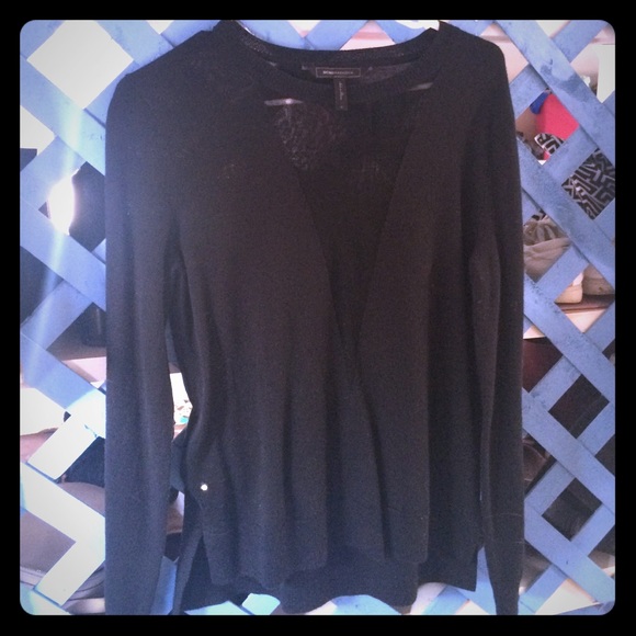 Mesh inset BCBG "Joice" sweater