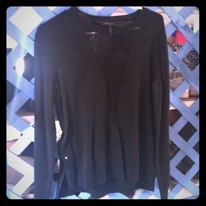 Mesh inset BCBG "Joice" sweater