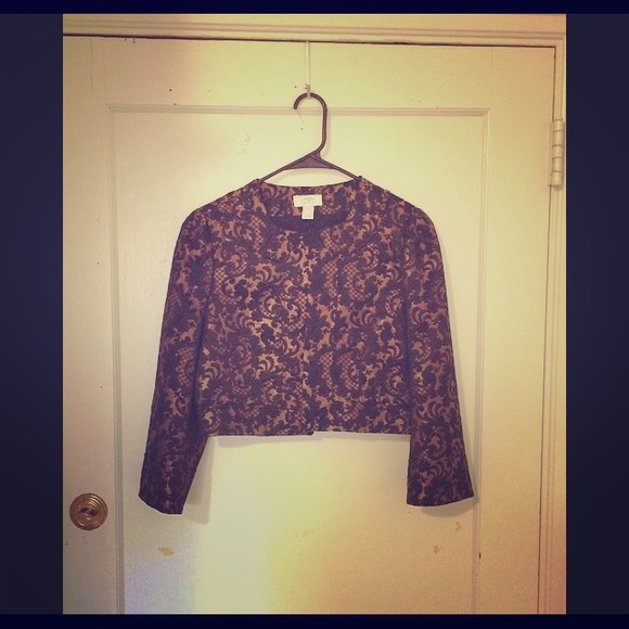 Formal Ann Taylor gold & black paisley jacket 💋