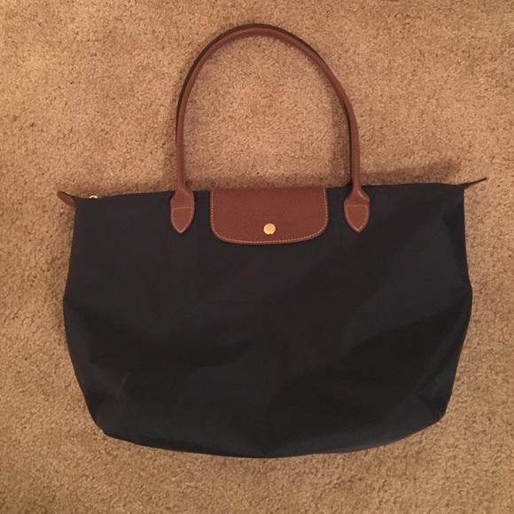 Longchamp Large Le Pliage Tote - Navy