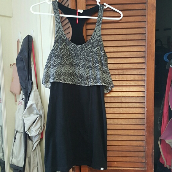 Black racerback dress