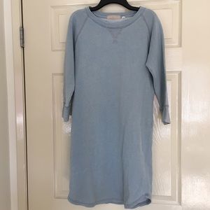light blue sweater dress