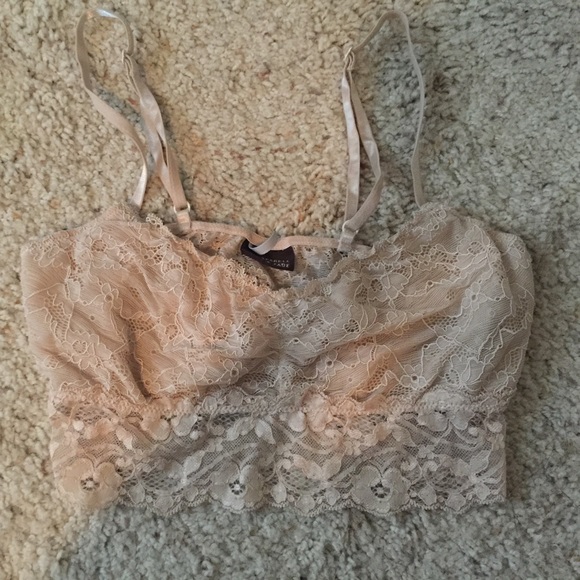 Nude lace bralette