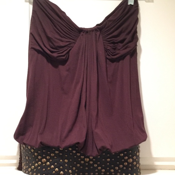 Dark brown top