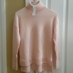 J. Crew blush turtleneck sweater. Never Worn.