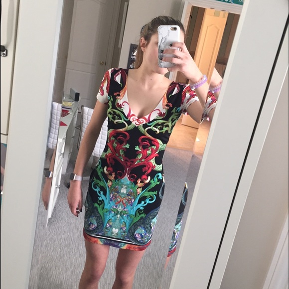 Roberto cavalry print dress