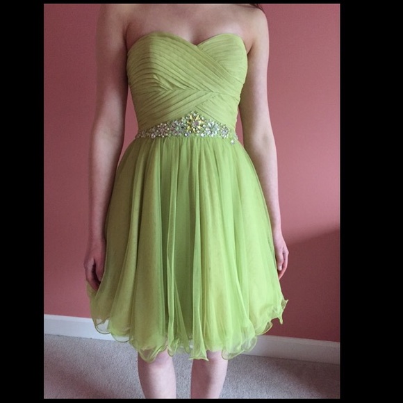 Green homecoming dress