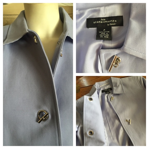 Periwinkle Coat Jacket NWOT - Picture 4 of 7