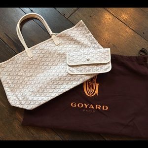 Vintage white Goyardine Saint-Louis PM