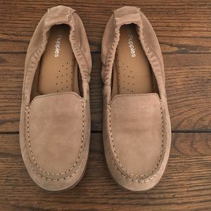 New tan slip on moccasins!
