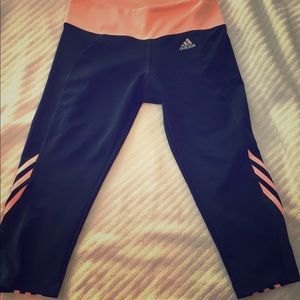 Adidas 3/4 length workout pants