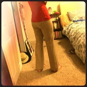 Beautiful khaki wide leg trousers