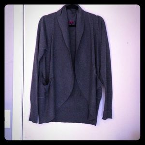 Gray cardigan