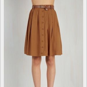 Nutmeg Latte Skirt from ModCloth