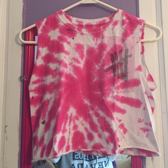 Tye Dye 5 Seconds of Summer crop top