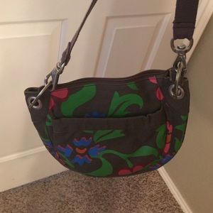 brown multicolor crossbody