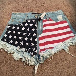 American flag shorts
