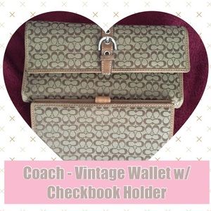 Coach - Authentic/Vintage Checkbook/Wallet