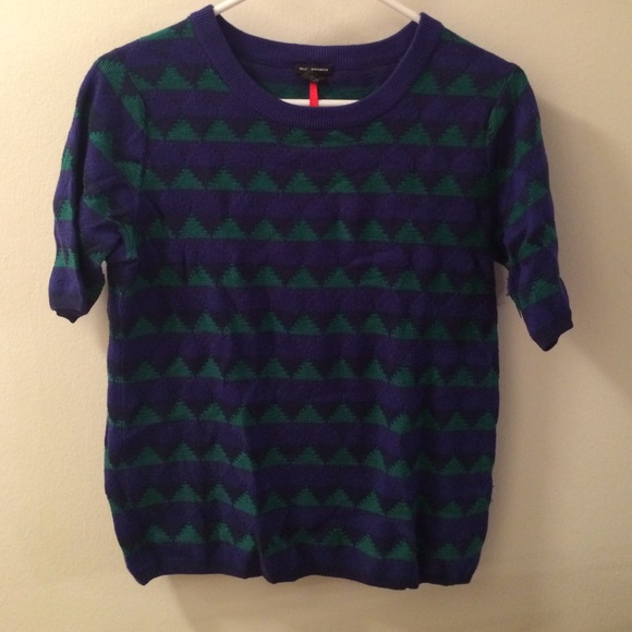 Club Monaco short sleeve sweater