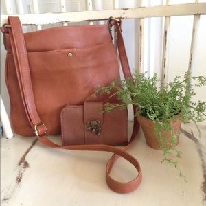 🍃Last Chance! Cognac Purse & Wallet