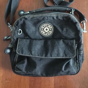 Kipling black convertible Crossbody bag
