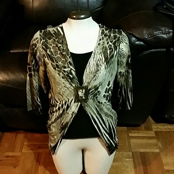 Gold and Black Blouse