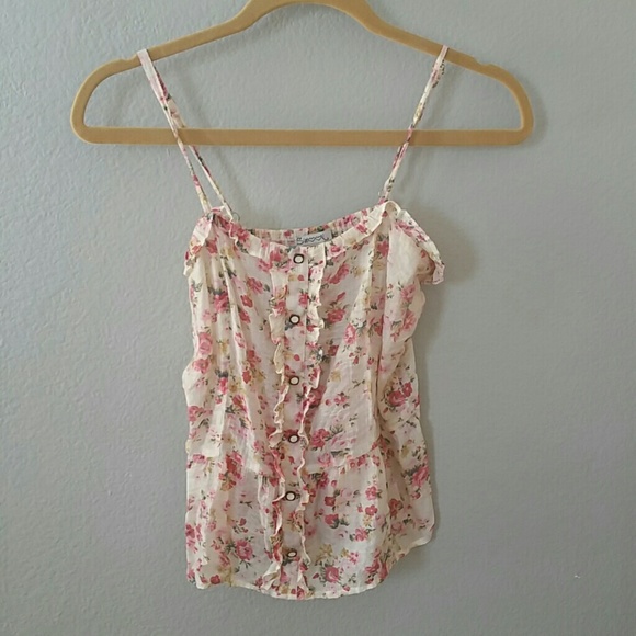 Adorable floral strapped top