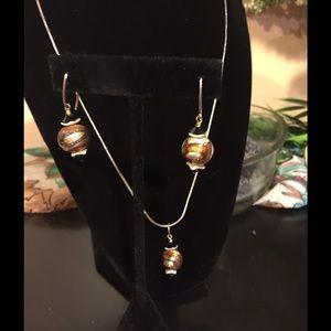 Earrings and necklace set