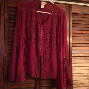 Beautiful burgundy top