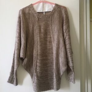 Kensie Brown Draped Sweater