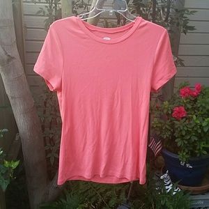 Old navy perfect fitted crew neck coral