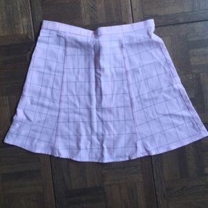 Pink grid lulu skirt American Apparel NWOT size M