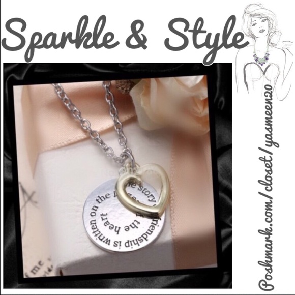 Jewelry - New Gold and White Gold ❤️Friendship❤️ necklace