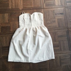 Urban Outfitters staring at stars cream dress