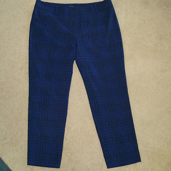 Ann Taylor cobalt gingham