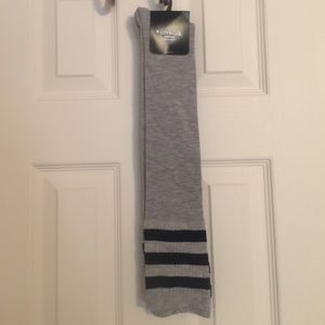 Lovesick grey and black knee high socks