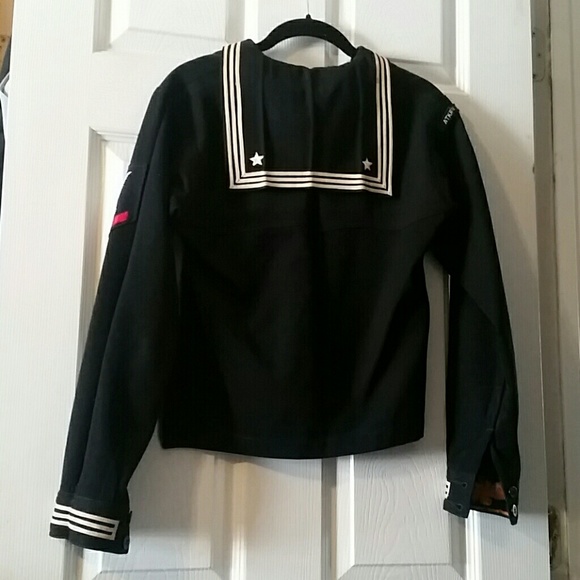 Genuine WWII embroidered navy sailor shirt - Picture 3 of 4