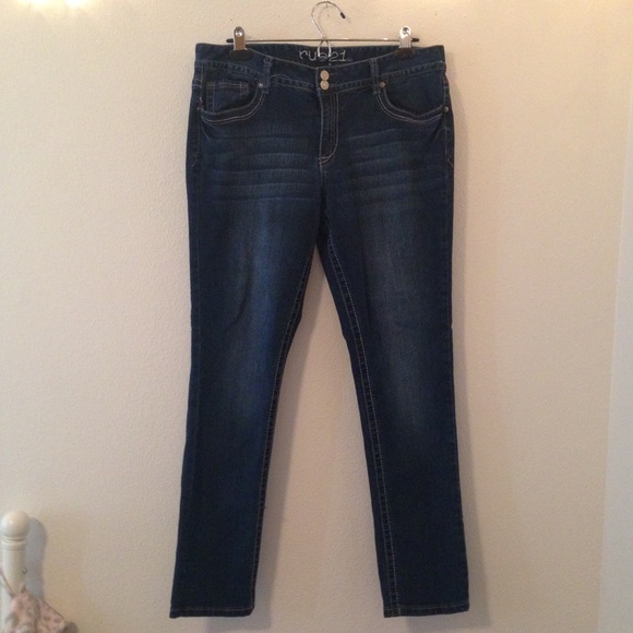 Rue 21 Dark Wash Mid Rise Skinny Jeans