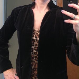 Vintage black velvet jacket