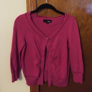 Pink cardigan