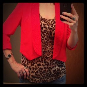 Orange bolero jacket