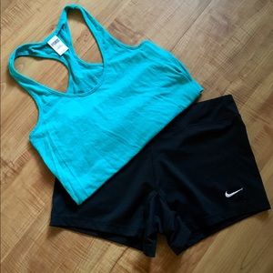 NIKE FIT SHORTS/ PINK! Tank Top