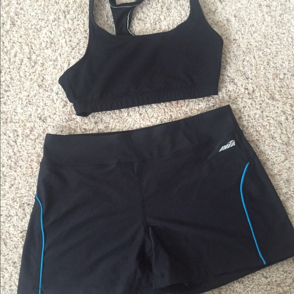 Avia shorts with Danskin sports bra bundle.