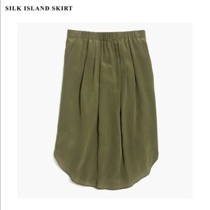 Madewell Silk Island Skirt