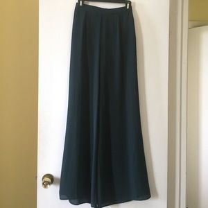 Lush Wide-Leg Teal Pants