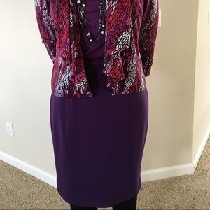 🌷Violet Purple Premise Soft Knit Skirt🌷🌻