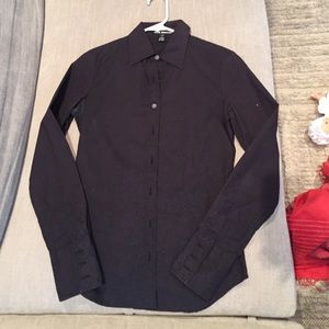 Black dress shirt - button down - XS club Monaco