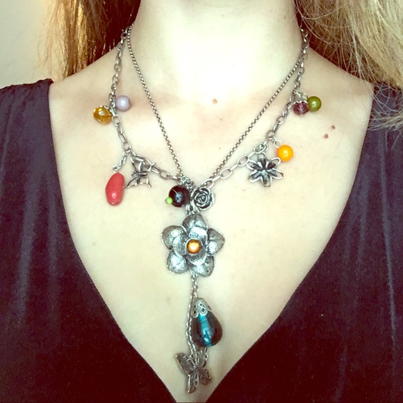 Anthropologie necklace & earring set