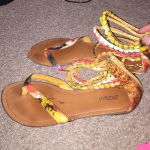 Beaded sandals